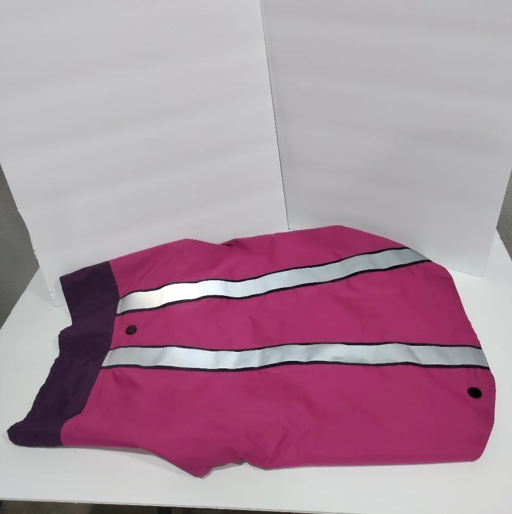 Top paw purple pink dog rain jacket